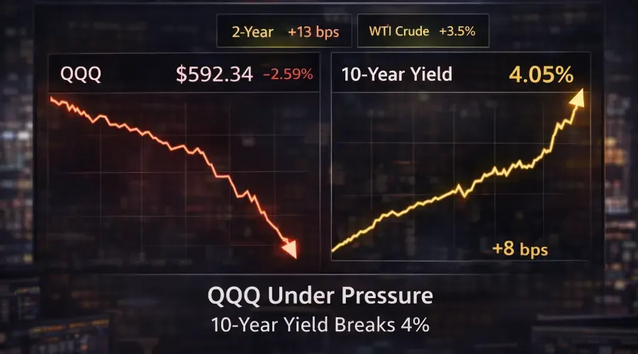 QQQ Under Pressure: What Today's Nasdaq-100 Selloff Reveals About Tech's Rate Sensitivity