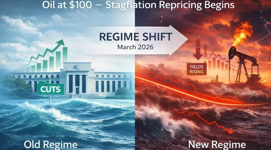 S&P 500 Futures Slide as Oil Tops $100 - Markets Price a Stagflation Regime Shift