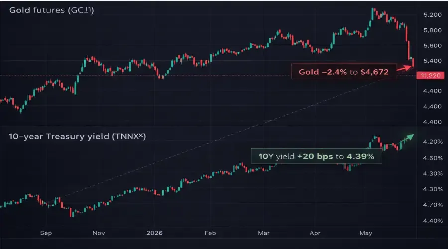 Why Falling Gold is a Warning Sign for US Stocks: The Discount Rate Trap