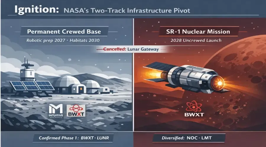 NASA’s $20B “Ignition” Pivot: Why Surface Bases and Nuclear Propulsion are Redefining Space Stocks