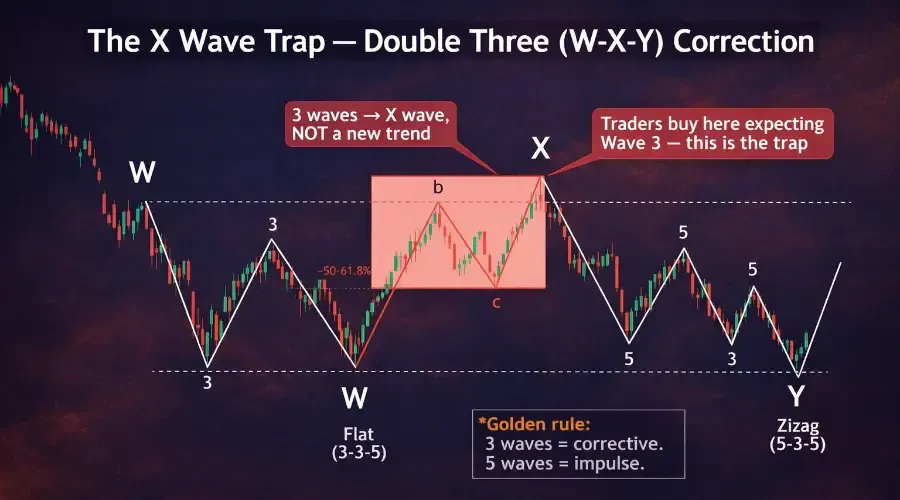 The X Wave Trap: How to Master Complex Elliott Wave Corrections and Spot the Wave 5 Breakout