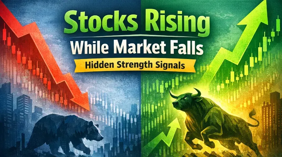 Stocks Rising While Market Falls: How to Find Hidden Strength Before It Becomes Obvious (2026 Guide)