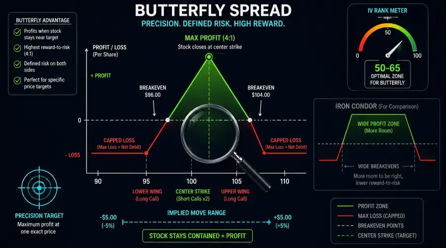 Earnings Butterfly Spread Strategy: How to Profit From Stocks That Stay in Range (2026)