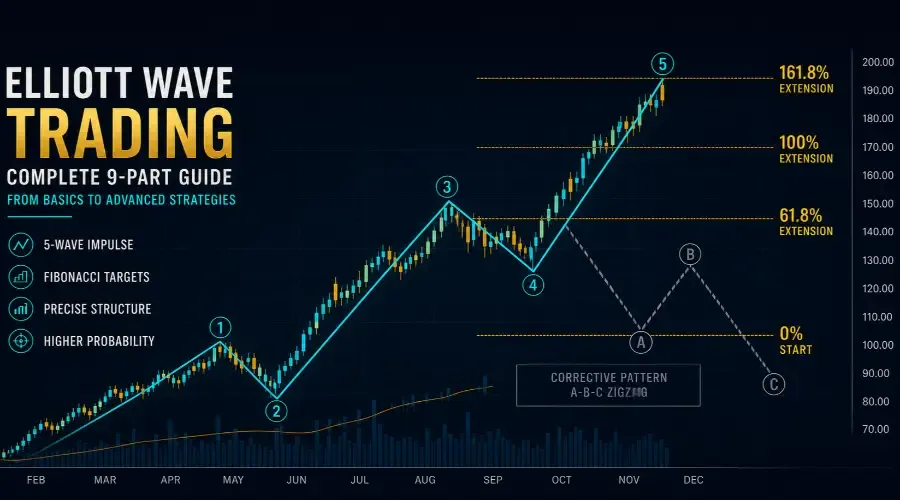 Elliott Wave Trading: Complete 9-Part Guide (From Basics to Advanced Strategies)