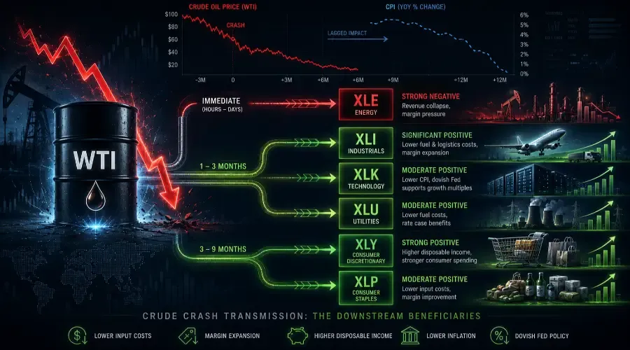 What Happens When Crude Oil Prices Crash? Sector Winners, Losers & Market Impact Explained