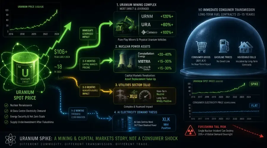 What Happens When Uranium Prices Spike? URNM, Nuclear Stocks & AI Energy Demand Explained