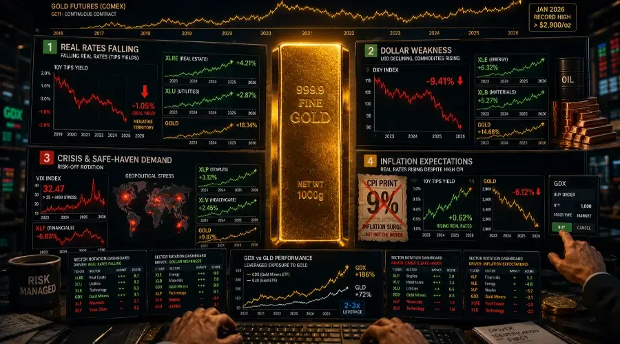 What Happens When Gold Prices Spike? The Hidden Sector Rotation Framework