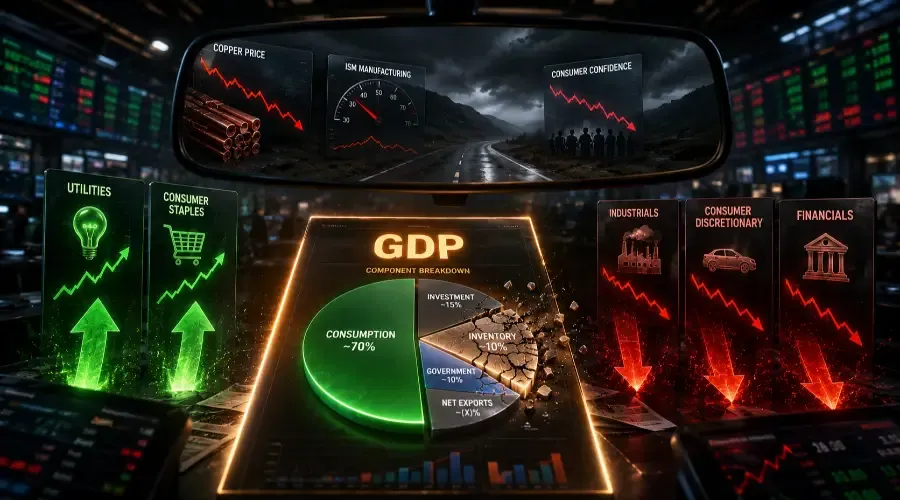 GDP Growth Slowing Explained: Market Impact, Sector Rotation & Fed Response