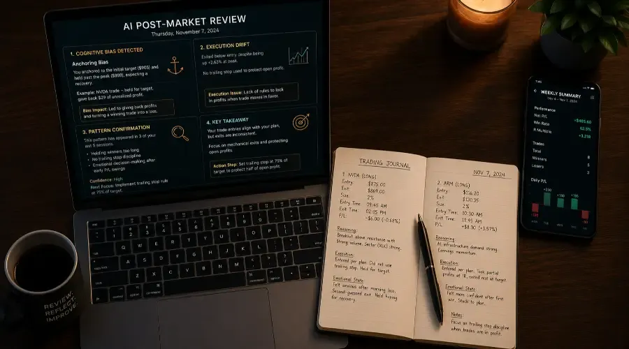 How to Use AI for Post-Market Review and Trade Journaling