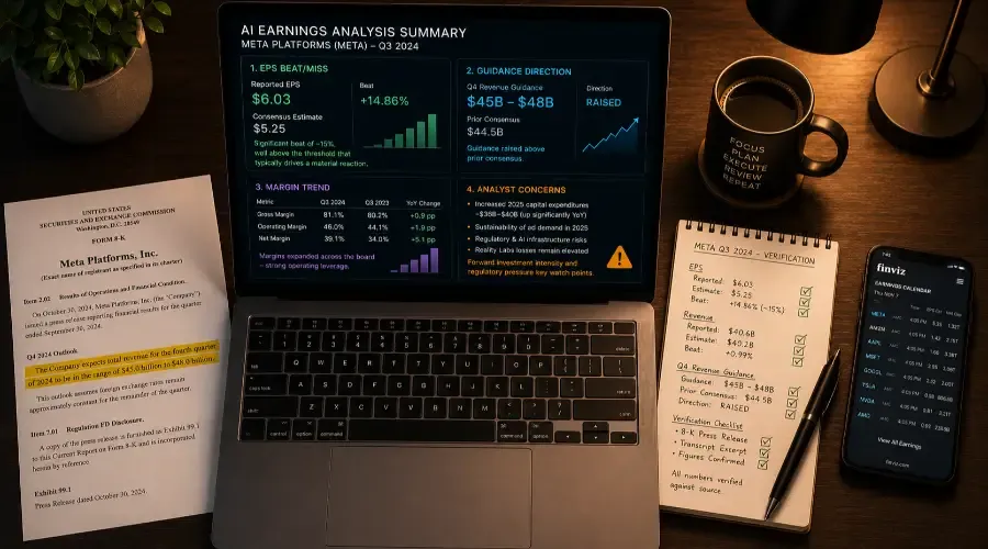 Post-Market Fundamental Edge: Analyzing Earnings Reports and Transcripts with AI