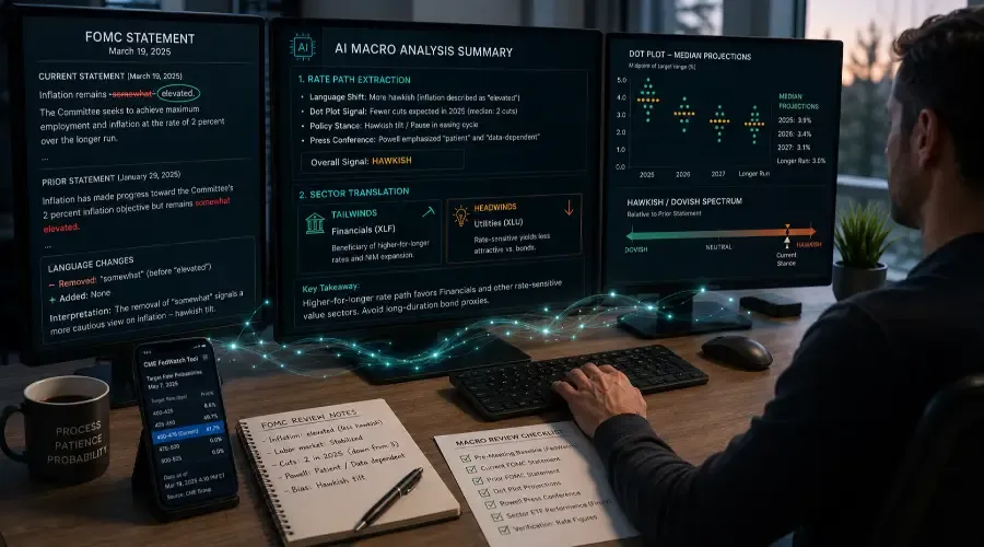 How to Decode the Fed: Using AI to Turn FOMC Statements Into Sector Trades