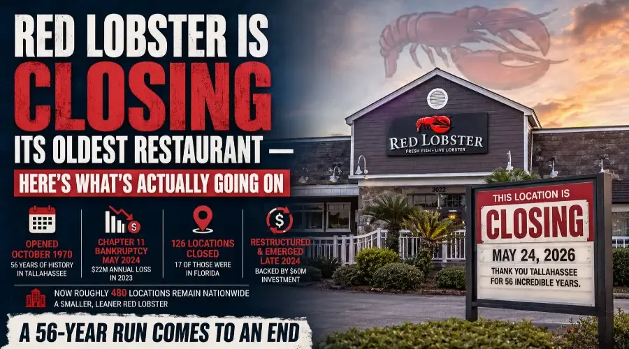 Red Lobster Is Closing Its Oldest Restaurant - Here's What's Actually Going On