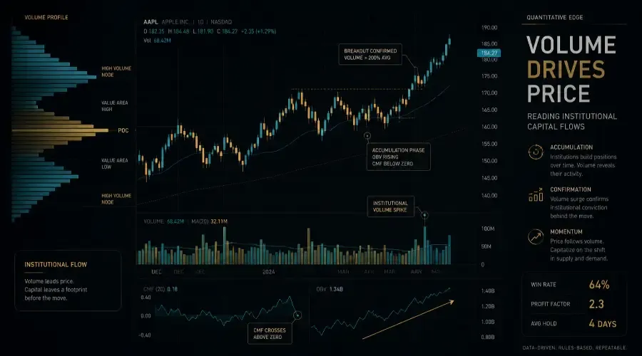 8 Rules-Based Volume Trading Strategies for Tracking Institutional Flows