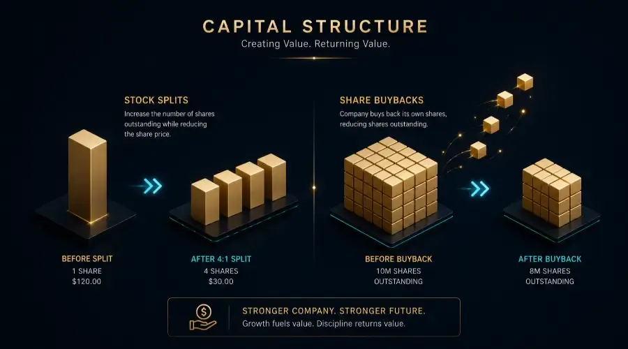Corporate Actions Explained: Dividends, Buybacks, Splits, and IPOs