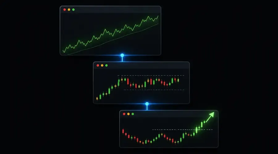 How to Run Multi-Timeframe Analysis Using AI: The 2-of-3 Alignment Rule