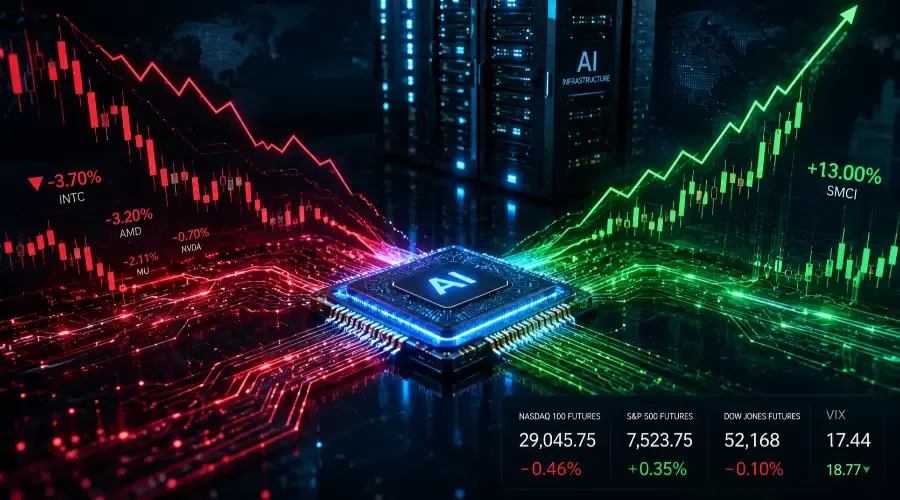 SMCI Rips 13% While the Chip Trade Unwinds