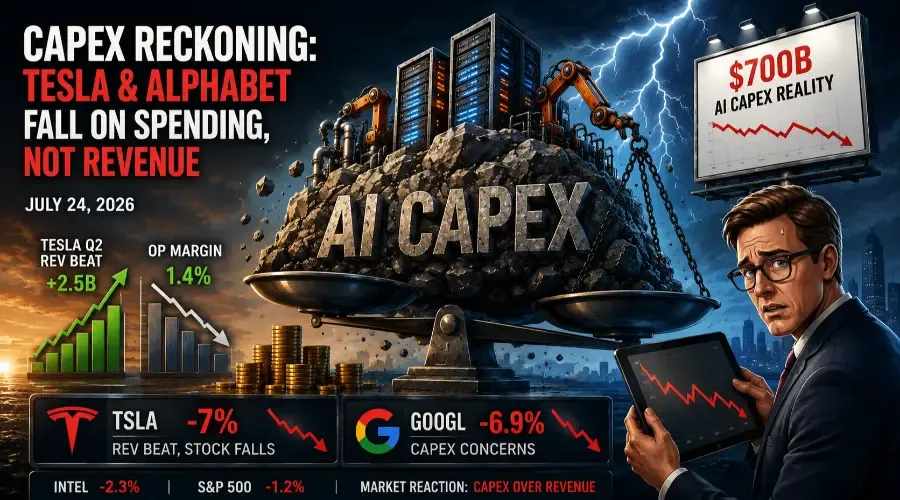The Capex Reckoning Arrived: Tesla Beat on Revenue and Fell Anyway
