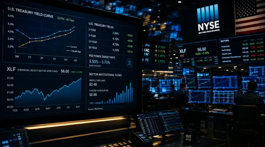 Financials Sector Analysis: A Hawkish Fed Hold and a 19-Year-High Long Bond