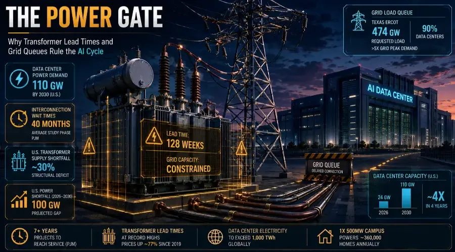 The AI Build-Out’s Deepest Bottleneck Isn't Chips or Memory - It's the Power Grid