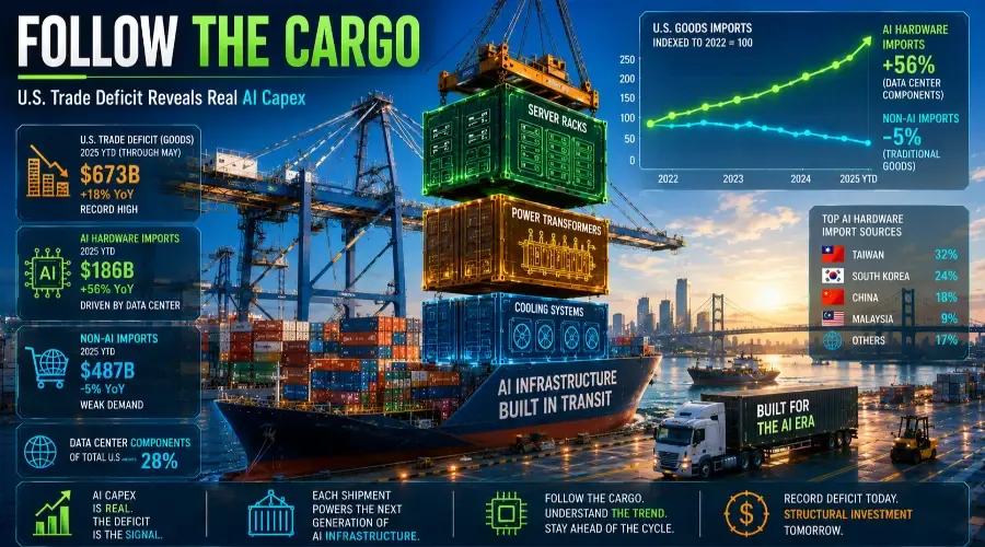 Forget Earnings Calls: U.S. Customs Data Proves the AI Build-Out Is Accelerating