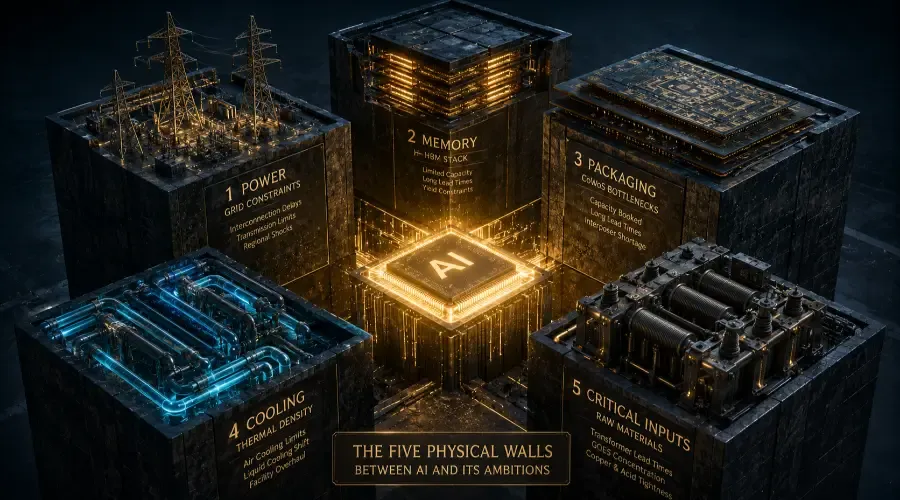 The Five Physical Walls Between AI and Its Ambitions