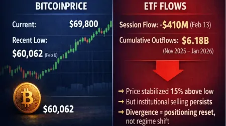 Bitcoin Stabilizes Near $70,000 as ETF Outflows Offset CPI Relief