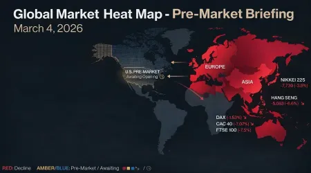 Global Markets: Asia and Europe Extend Losses - Pre-Market Briefing March 4, 2026