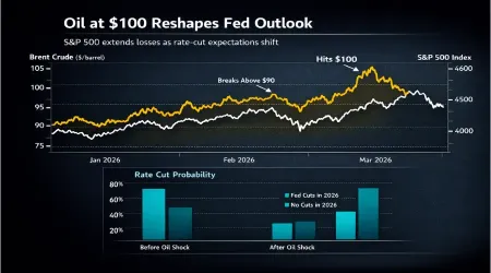 S&P 500 Extends Losses as Oil's Rise to $100 Reshapes Fed Rate Outlook