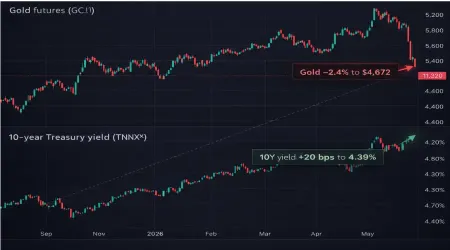 Why Falling Gold is a Warning Sign for US Stocks: The Discount Rate Trap