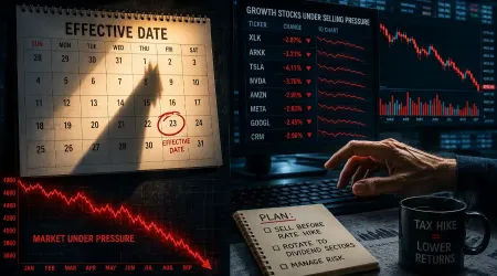 Capital Gains Tax Hike: Why Tech Stocks Get Hit Before the Tax Takes Effect